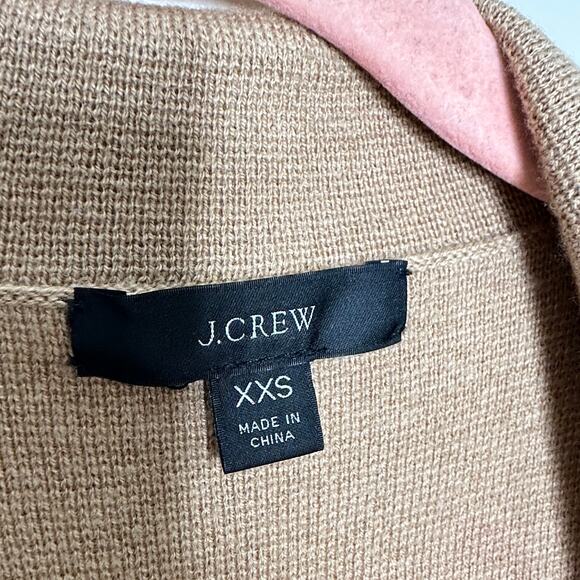 J. CREW Eloise Sweater Blazer Heather Khaki Tan Camel {I33} - Picture 5 of 7